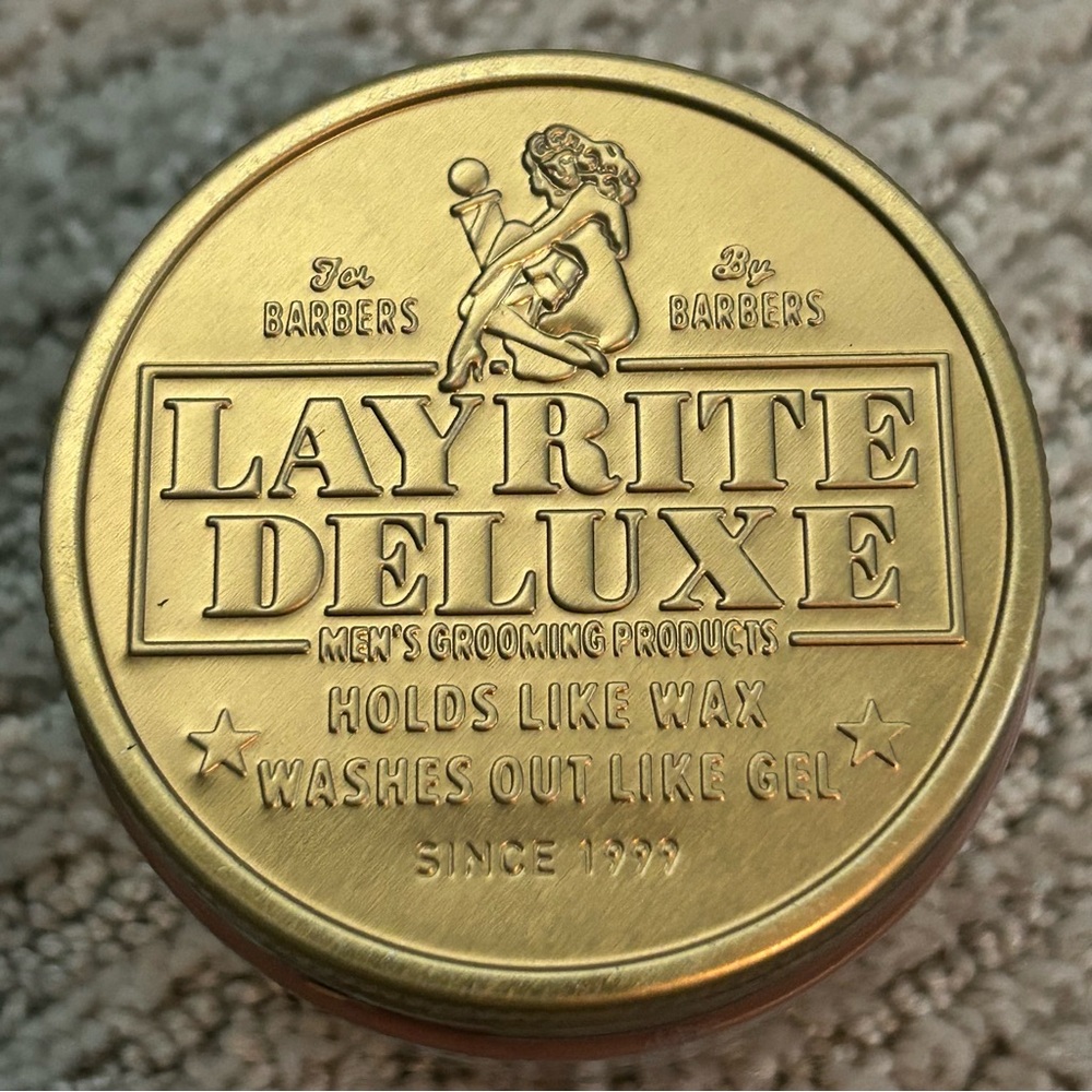 Layrite Deluxe Cement Clay Hair Product High Hold Matte Finish 4.25oz. Jar. NIP - Picture 4 of 7
